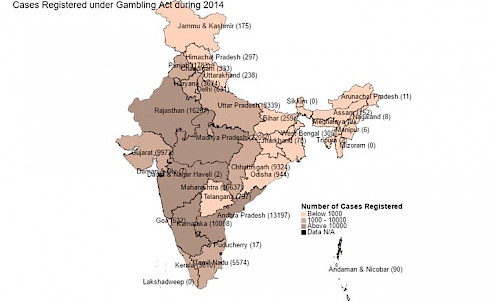 India map - Gambling 2014