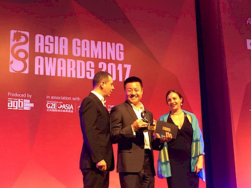 Winner of Asia Gaming awards 2017
