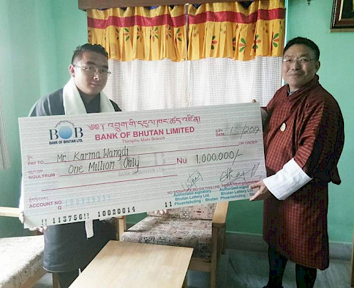 Bhutan Lottery winner